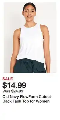 Old Navy Old navy flowform cutout-back tank top for women offer