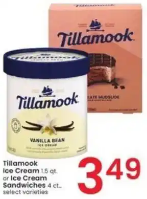 Albertsons Tillamook Ice Cream 1.5 qt. offer
