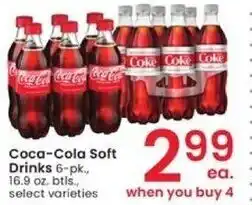 Albertsons Coca-Cola Soft Drinks 6-pk., offer