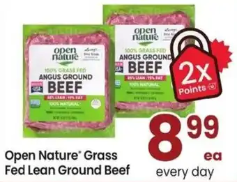 Albertsons Open Nature Grass Fed Lean Ground Beef offer