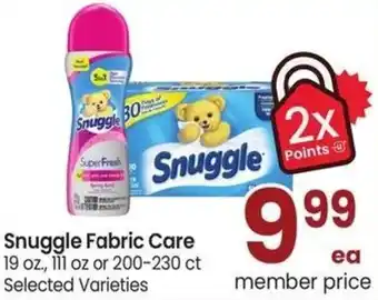 Albertsons Snuggle Fabric Care offer