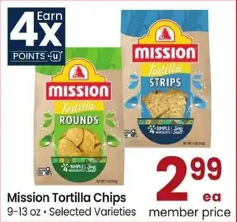 Albertsons Mission Tortilla Chips offer