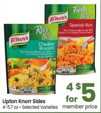 Albertsons Lipton Knorr Sides offer
