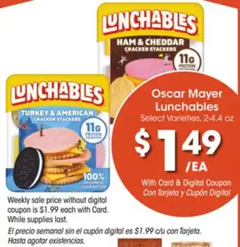 Ralphs Oscar mayer lunchables offer