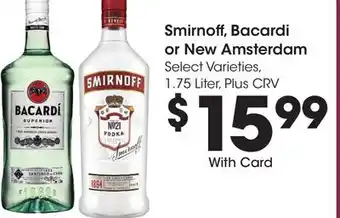 Ralphs Smirnoff, bacardi or new amsterdam offer