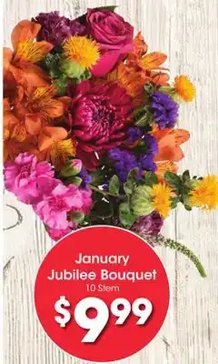 Ralphs January jubilee bouquet offer