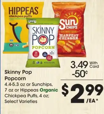 Ralphs Skinny pop popcorn offer