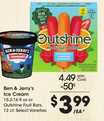 Ralphs Ben & jerry's ice cream offer