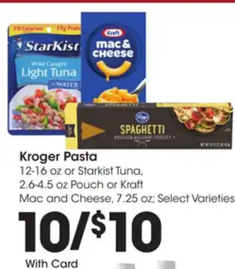Ralphs Kroger pasta offer