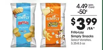Ralphs Frito-lay simply snacks offer