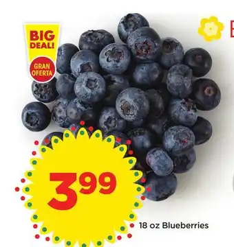 Food 4 Less 18 oz blueberries offer