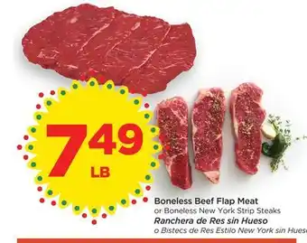 Food 4 Less Boneless beef flap meat offer