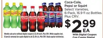 Food 4 Less Coca-cola, pepsi or squirt offer