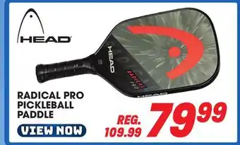 Big 5 Head radical pro pickleball paddle offer