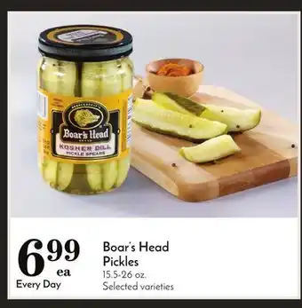 Pavilions Boar's head pickles offer