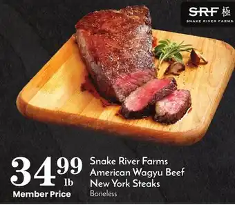 Pavilions Snake river farms american wagyu beef new york steaks offer