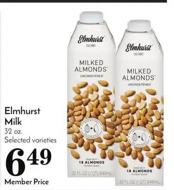 Pavilions Elmhurst milk offer