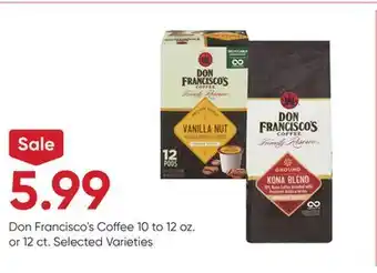 Stater Bros Don francisco's coffee offer