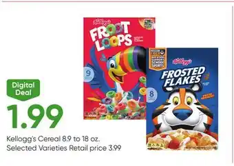 Stater Bros Kellogg's cereal offer
