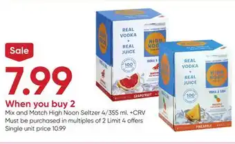 Stater Bros High noon seltzer offer