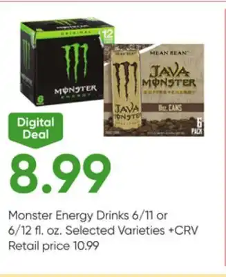 Stater Bros Monster energy drinks offer