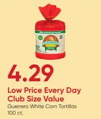 Stater Bros Guerrero white corn tortillas offer