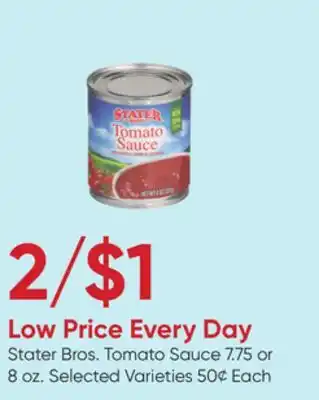 Stater Bros Stater bros. tomato sauce offer
