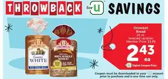 Vons Oroweat bread offer