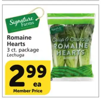 Albertsons Romaine hearts offer