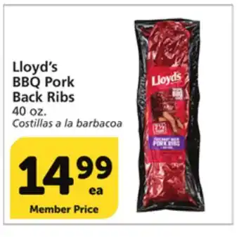 Albertsons Lloyd's bbq pork back ribs offer
