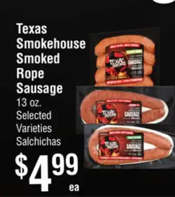 Smart & Final Texas smokehouse smoked rope sausage offer