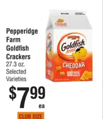 Smart & Final Pepperidge farm goldfish crackers offer