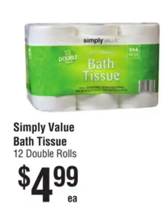 Smart & Final Simply value bath tissue offer