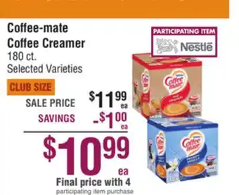 Smart & Final Coffee-mate coffee creamer offer