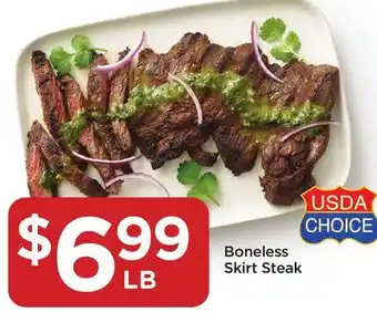 Food 4 Less Boneless skirt steak offer