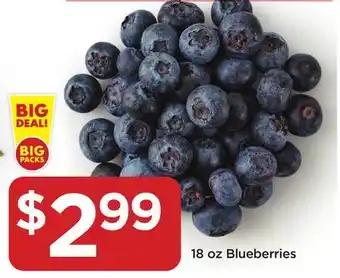Food 4 Less 18 oz blueberries offer