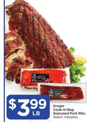 Food 4 Less Kroger cook-in-bag seasoned pork ribs offer