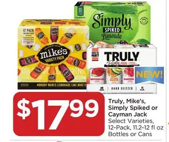 Food 4 Less Truly, mike's, simply spiked or cayman jack offer