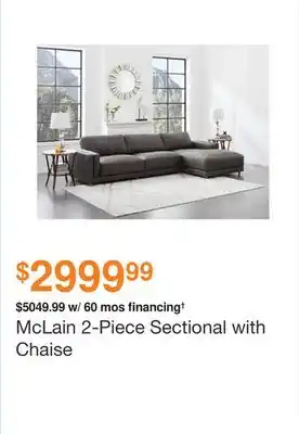 Ashley Furniture Mclain 2-piece sectional with chaise offer