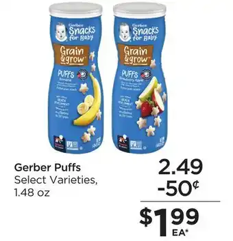 Food 4 Less Gerber puffs offer