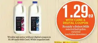 Mariano's Roundy´s select milk offer