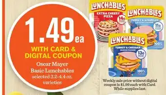 Mariano's Oscar mayer basic lunchables offer