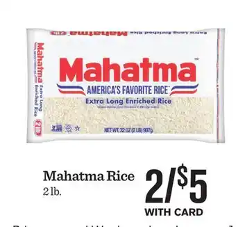 Mariano's Mahatma rice offer