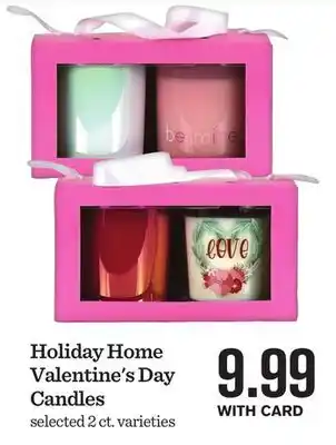 Mariano's Holiday home valentine's day candles offer