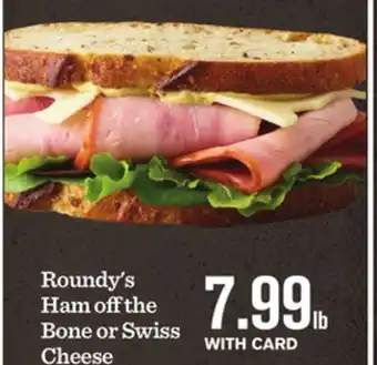 Mariano's Roundy's ham off the bone or swiss cheese offer