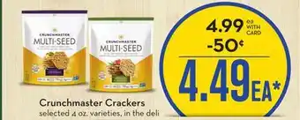 Mariano's Crunchmaster crackers offer