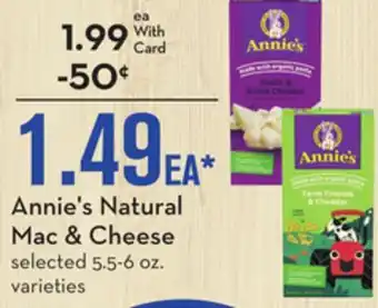 Mariano's Annie's natural mac & cheese offer
