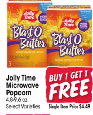 Jewel-Osco Jolly time microwave popcorn offer