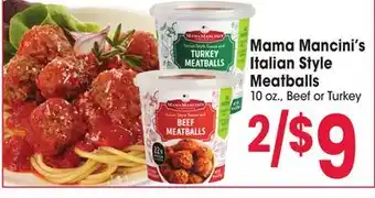 Jewel-Osco Mama mancini's italian style meatballs offer