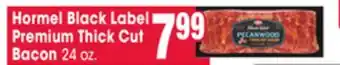 Jewel-Osco Hormel black label premium thick cut bacon offer